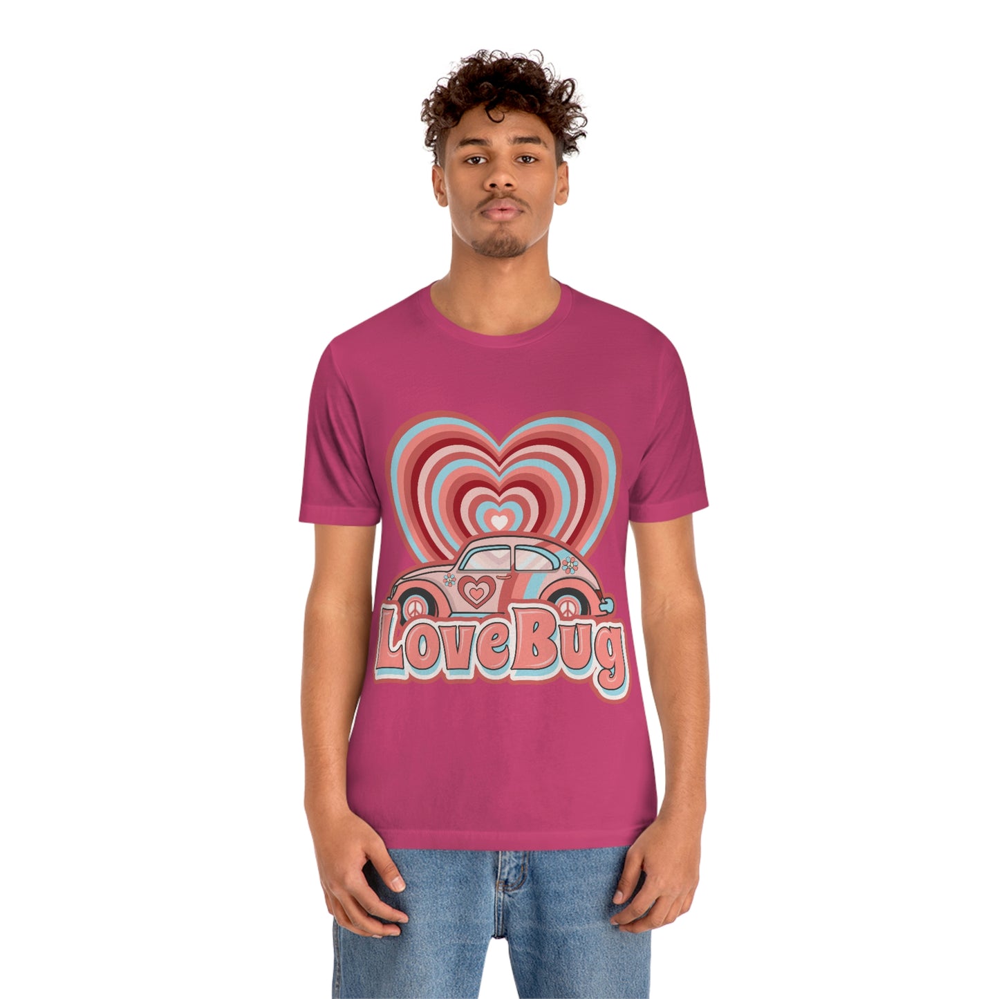 Love Bug Valentine’s Day Unisex Jersey Short Sleeve Tee