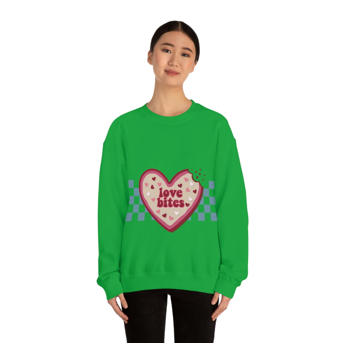 Love Bites Valentine’s Day Unisex Heavy Blend™ Crewneck Sweatshirt