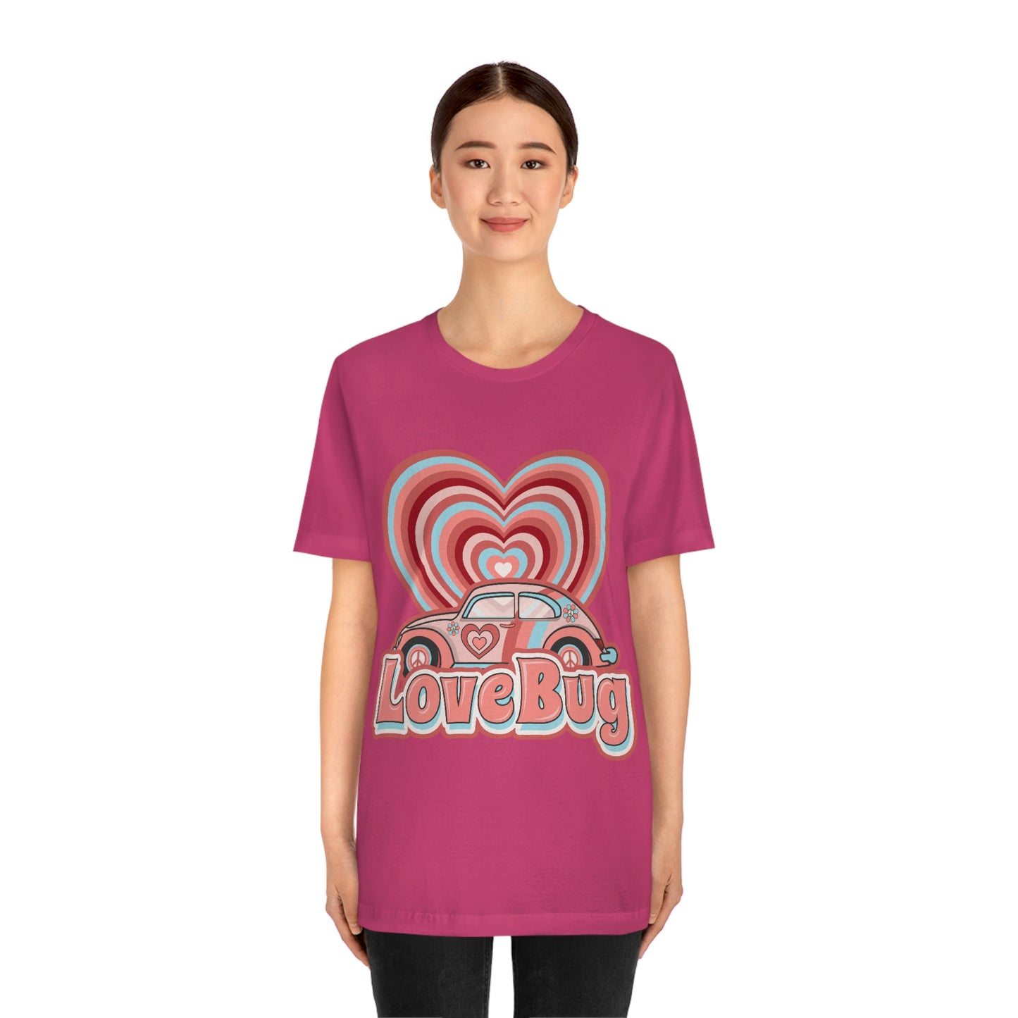 Love Bug Valentine’s Day Unisex Jersey Short Sleeve Tee