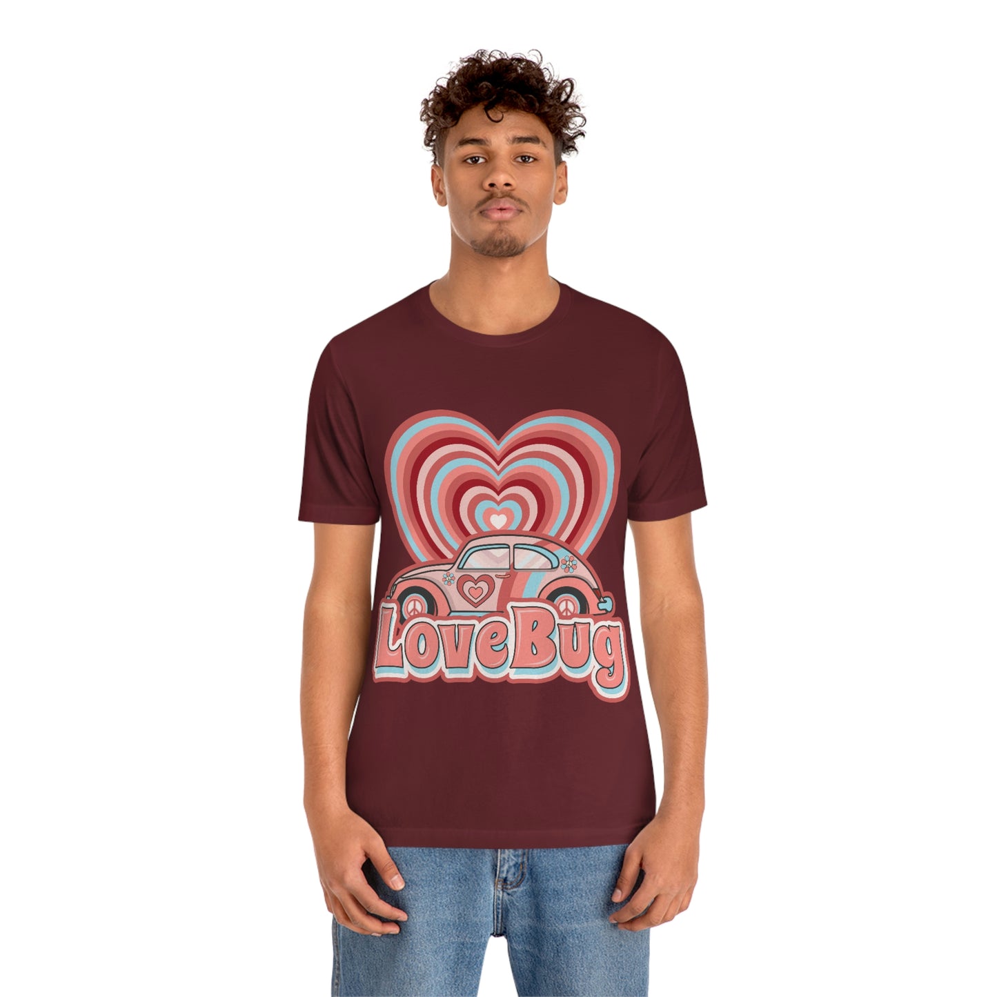 Love Bug Valentine’s Day Unisex Jersey Short Sleeve Tee