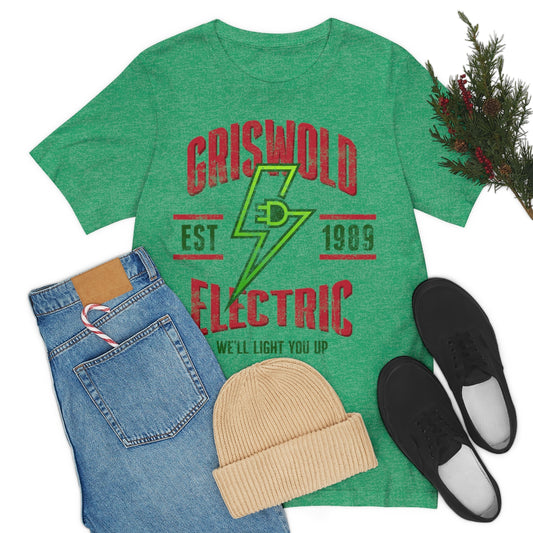 Griswold Electric Unisex Jersey Short Sleeve Tee Christmas Vacation Griswold Electric