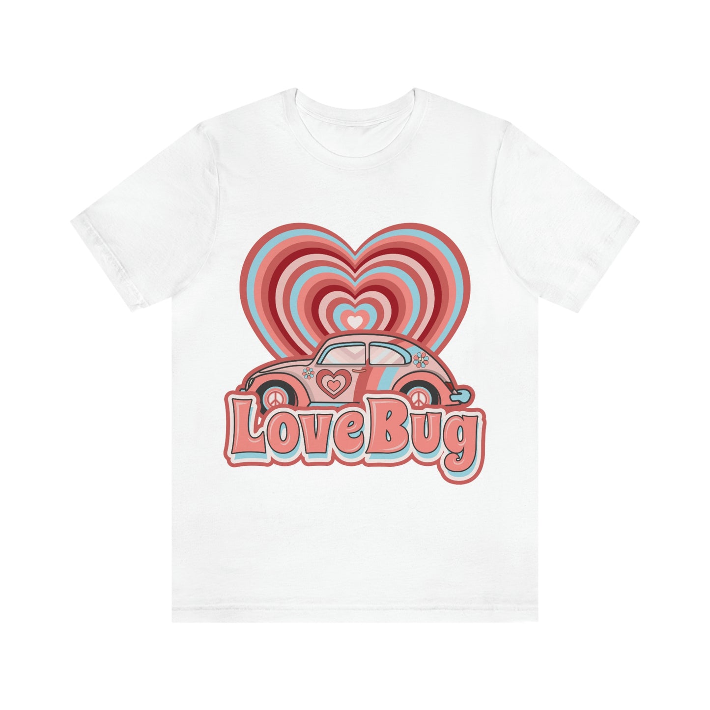 Love Bug Valentine’s Day Unisex Jersey Short Sleeve Tee