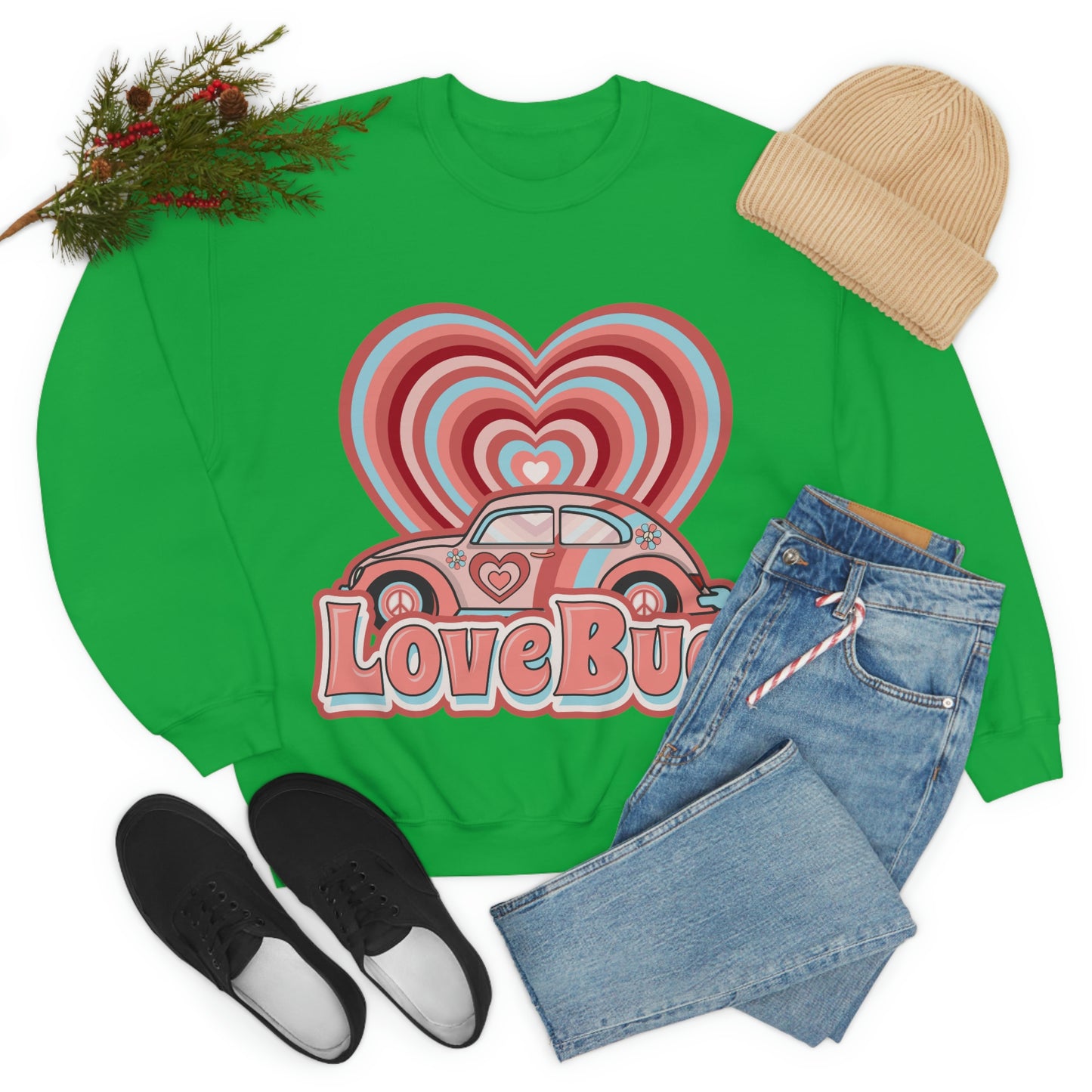 Love bug Valentine’s Day Unisex Heavy Blend™ Crewneck Sweatshirt