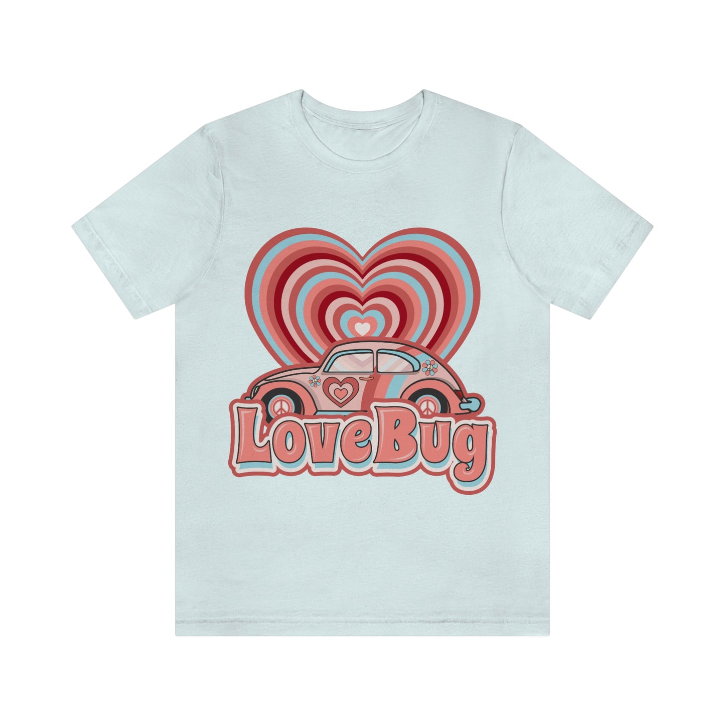 Love Bug Valentine’s Day Unisex Jersey Short Sleeve Tee