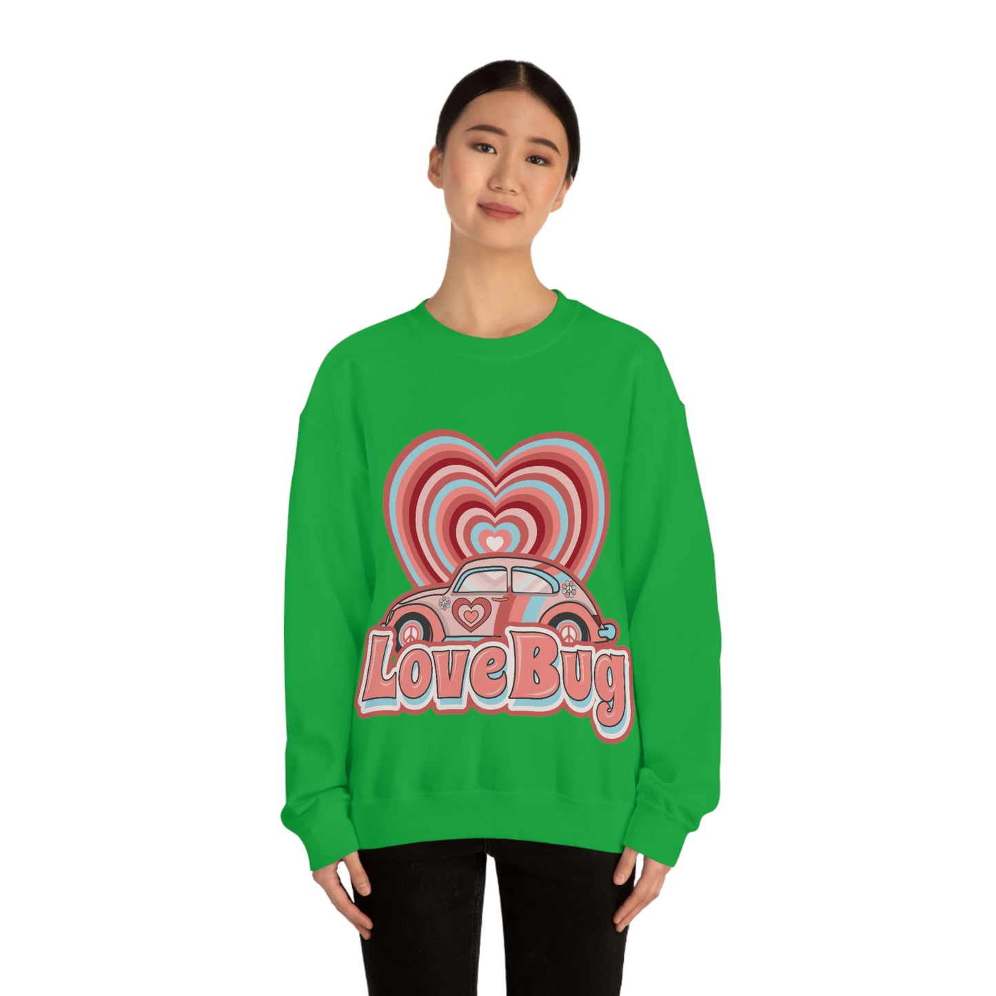 Love bug Valentine’s Day Unisex Heavy Blend™ Crewneck Sweatshirt