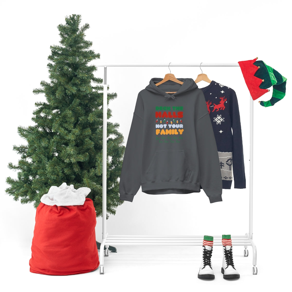 Deck the halls not your family 2 Unisex Heavy Blend™ Hooded Sweatshirt