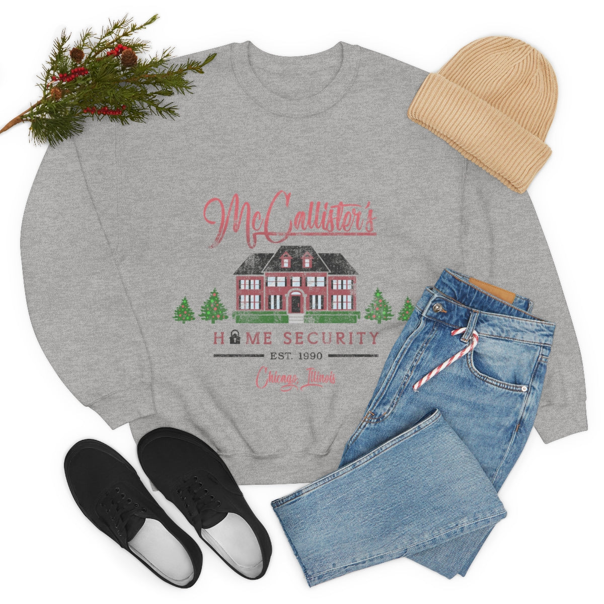 McCallister Home Security Unisex Heavy Blend™ Crewneck Sweatshirt Christmas Home Alone