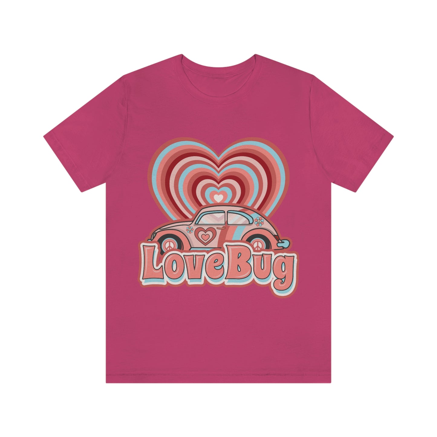 Love Bug Valentine’s Day Unisex Jersey Short Sleeve Tee