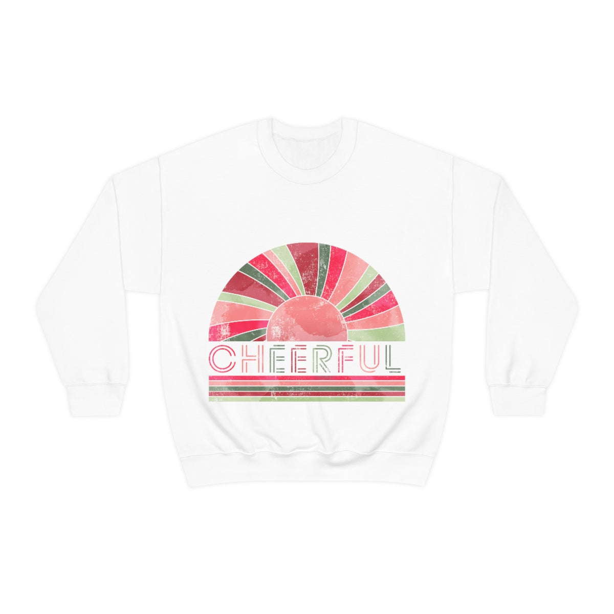 Cheerful Christmas  Unisex Heavy Blend™ Crewneck Sweatshirt