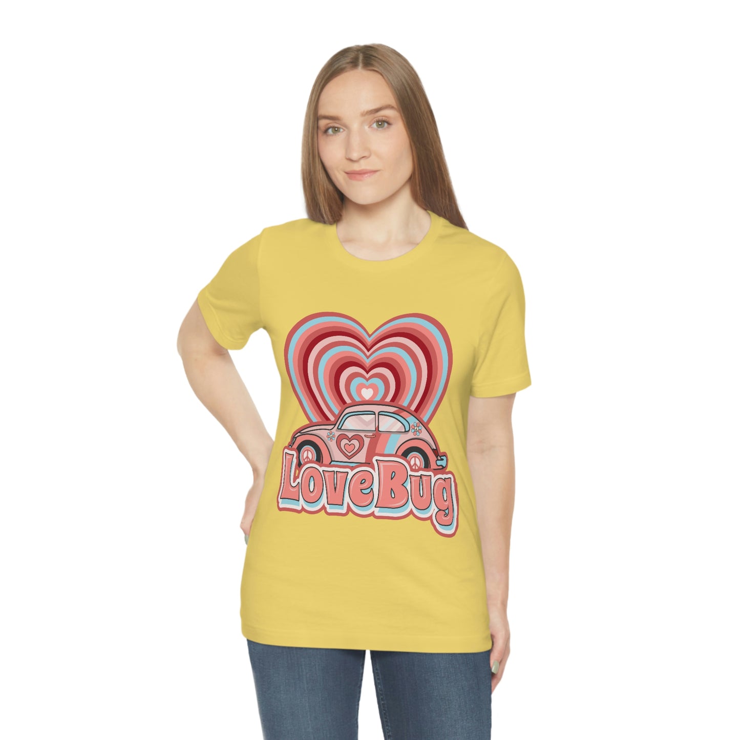 Love Bug Valentine’s Day Unisex Jersey Short Sleeve Tee