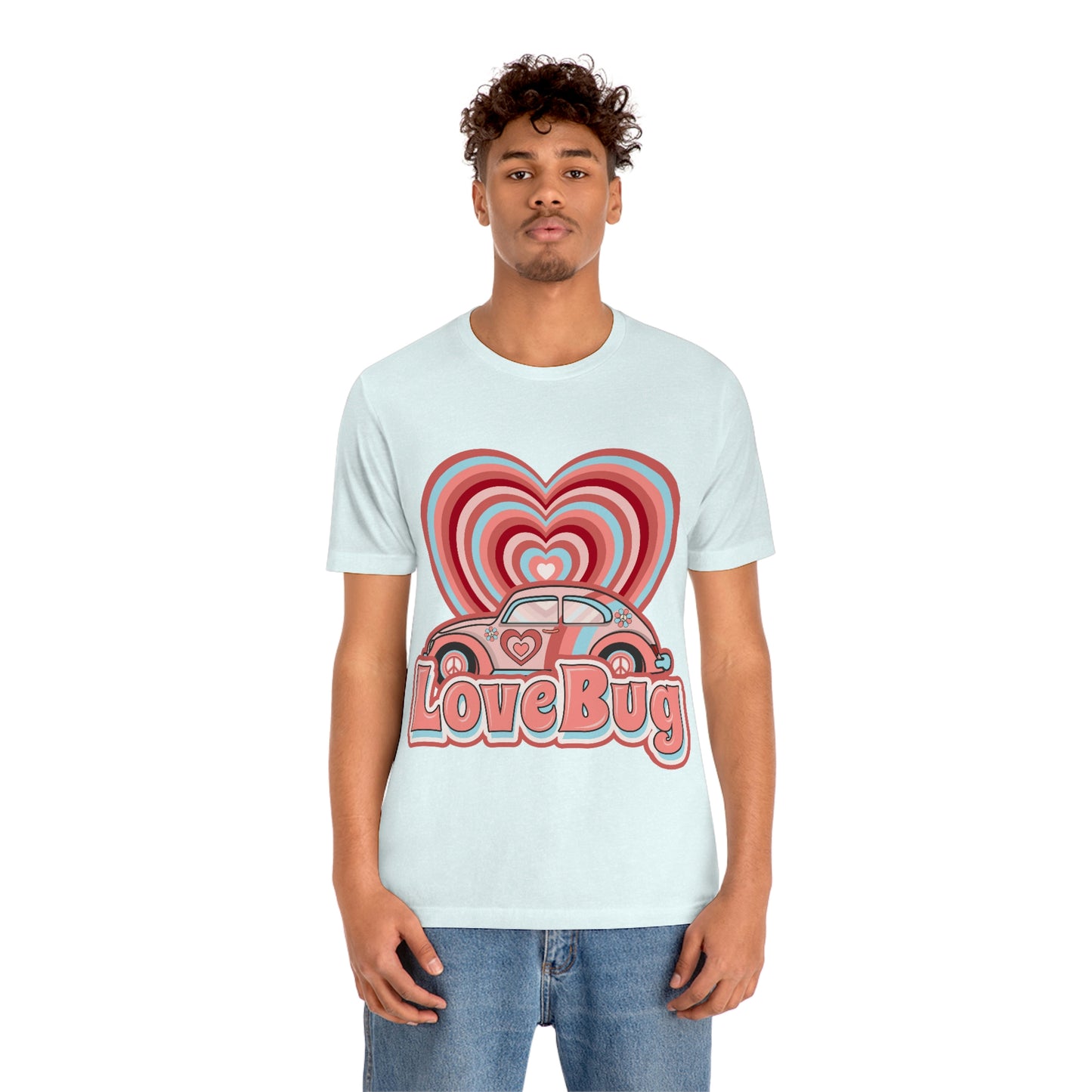 Love Bug Valentine’s Day Unisex Jersey Short Sleeve Tee