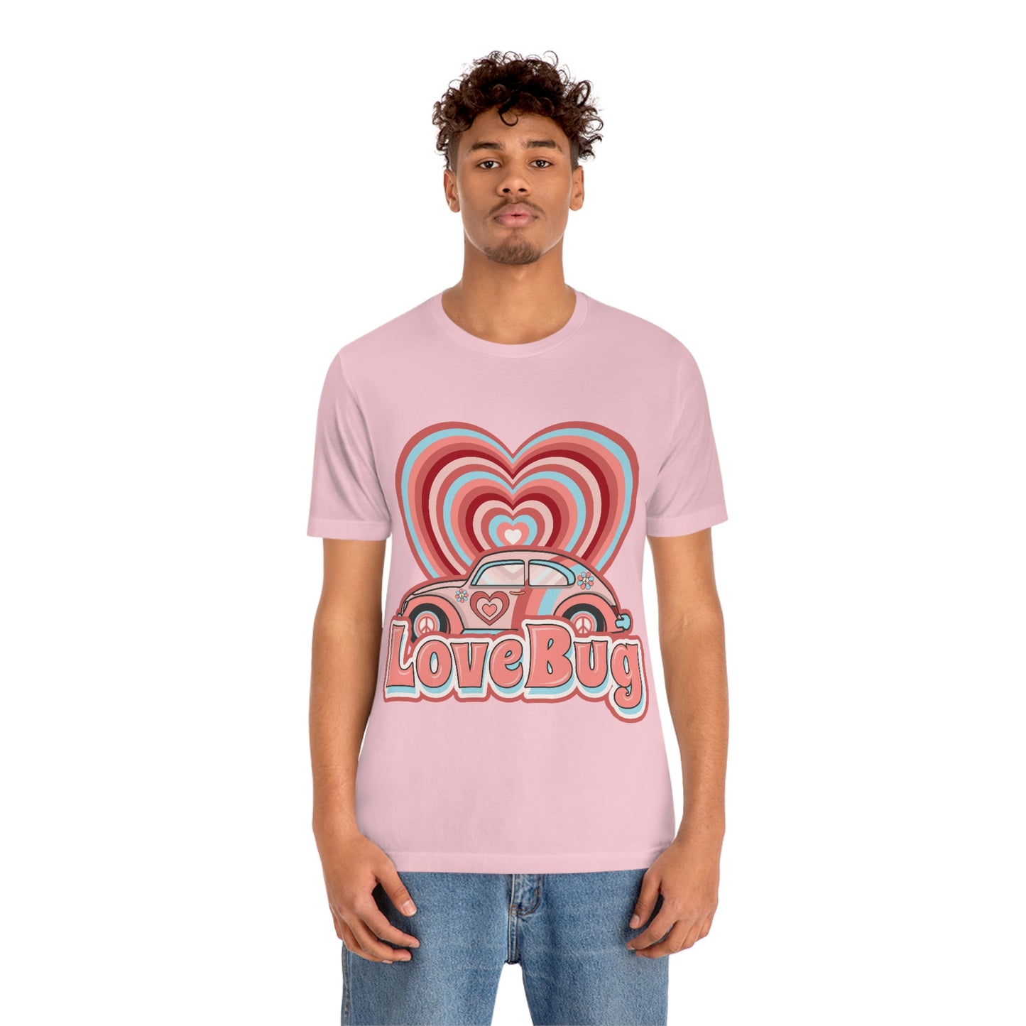 Love Bug Valentine’s Day Unisex Jersey Short Sleeve Tee