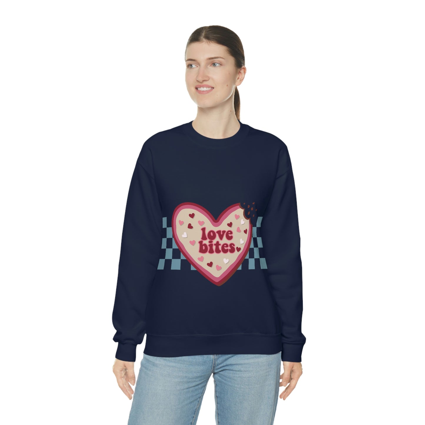 Love Bites Valentine’s Day Unisex Heavy Blend™ Crewneck Sweatshirt