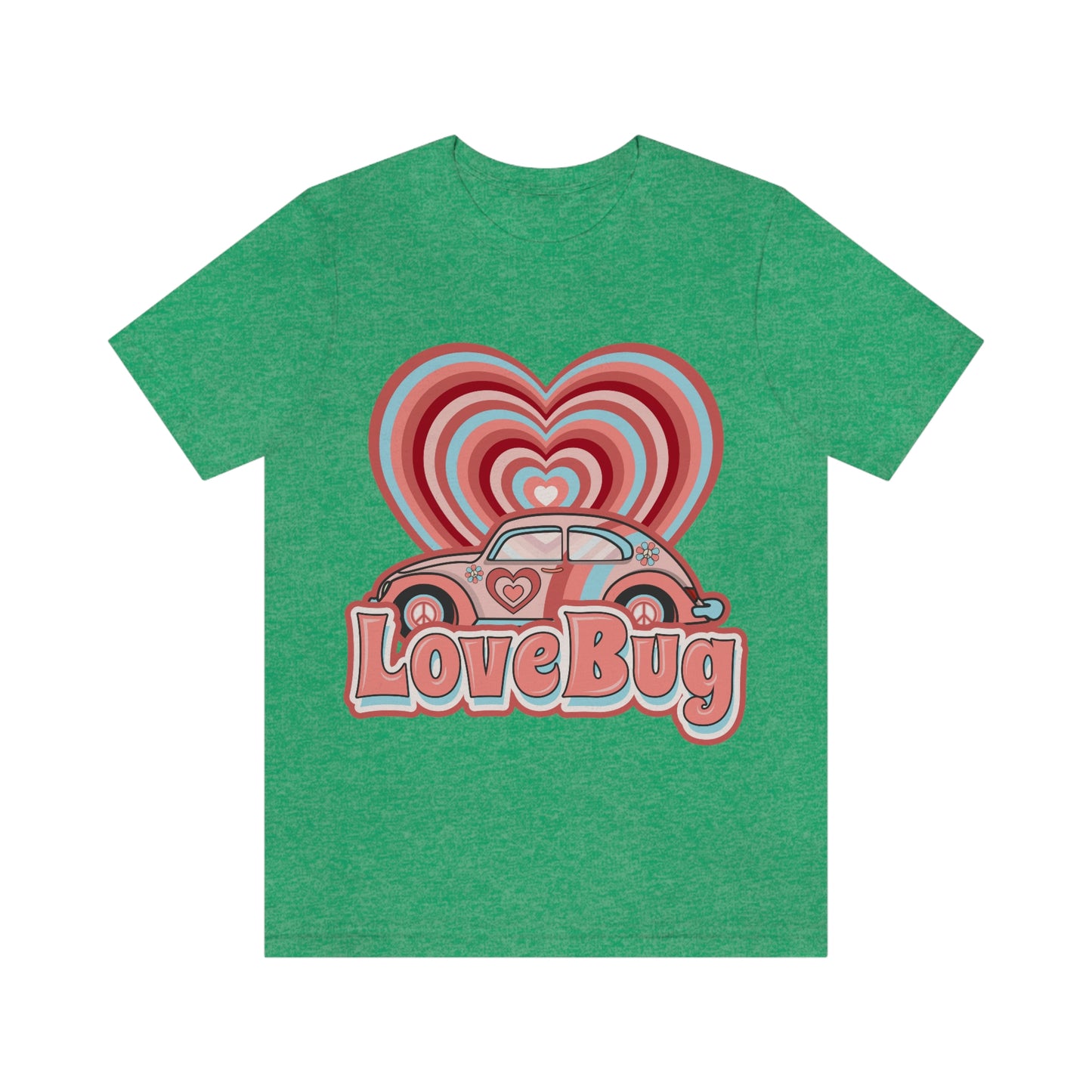 Love Bug Valentine’s Day Unisex Jersey Short Sleeve Tee