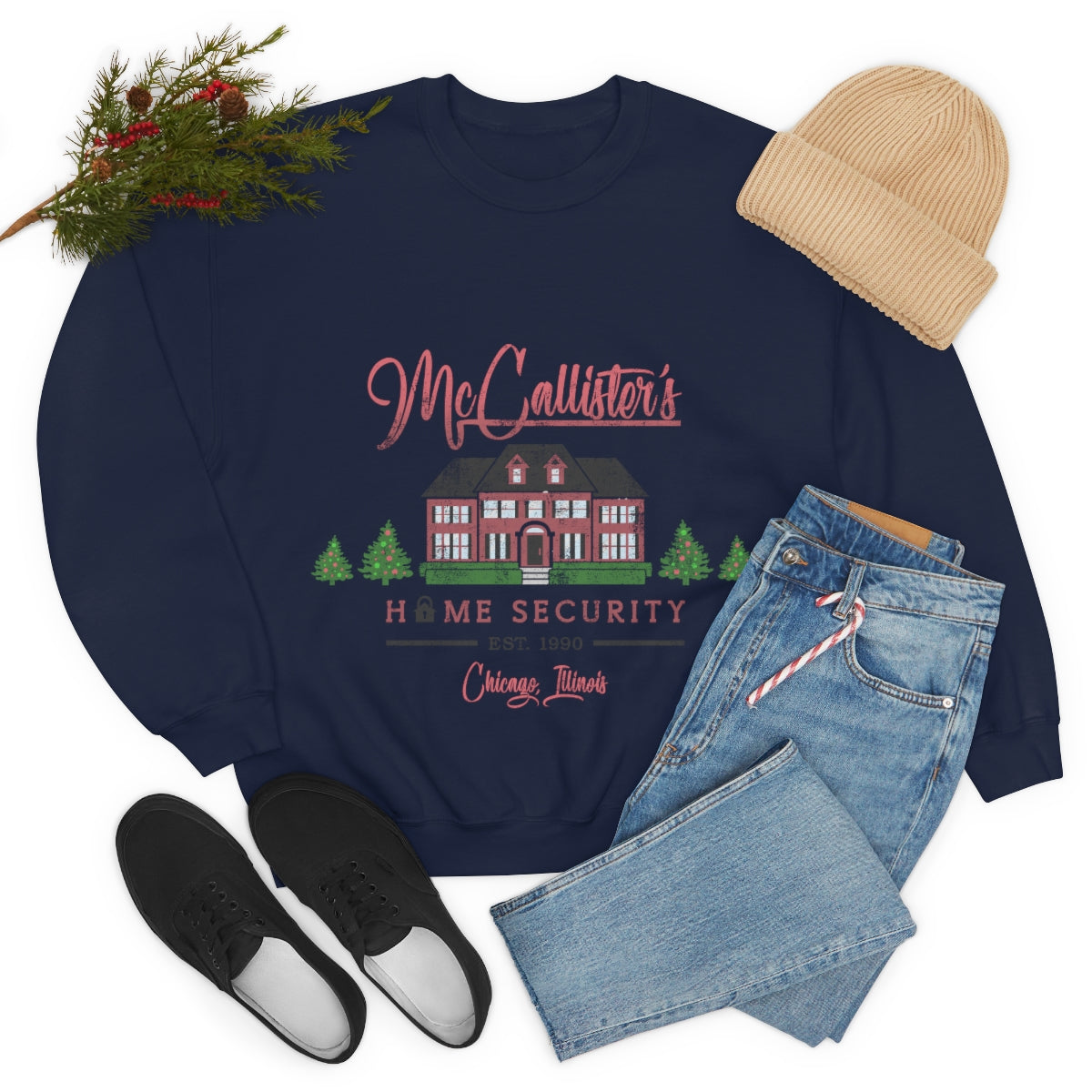 McCallister Home Security Unisex Heavy Blend™ Crewneck Sweatshirt Christmas Home Alone