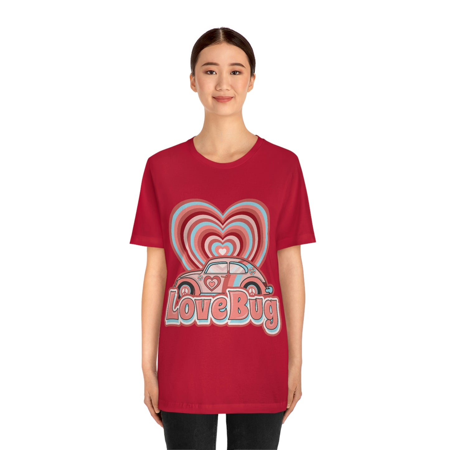 Love Bug Valentine’s Day Unisex Jersey Short Sleeve Tee