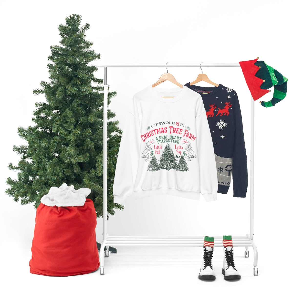 Griswold Christmas Trees Unisex Heavy Blend™ Crewneck Sweatshirt Christmas Vacation Griswold Trees