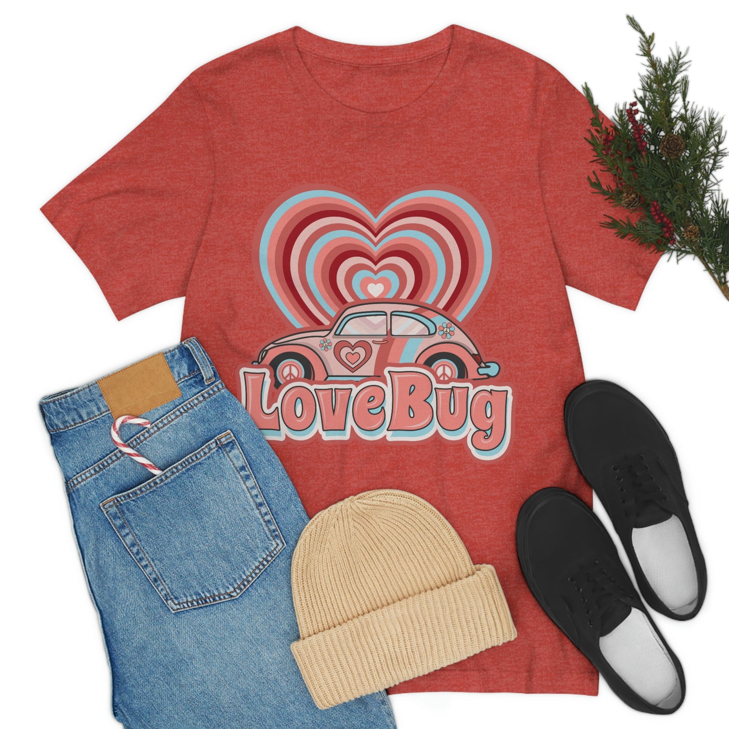 Love Bug Valentine’s Day Unisex Jersey Short Sleeve Tee