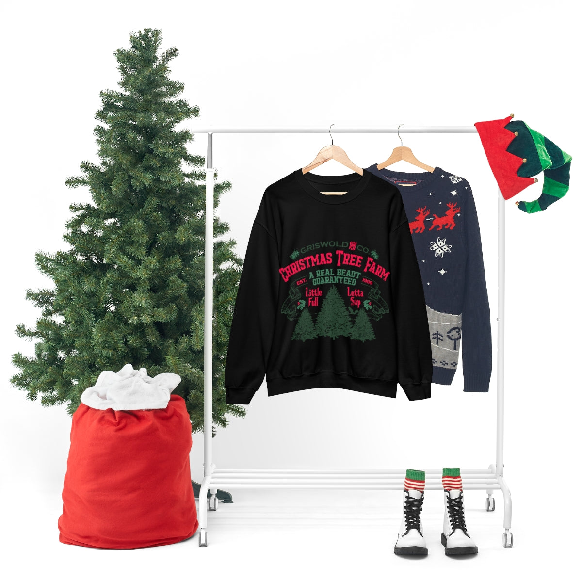 Griswold Christmas Trees Unisex Heavy Blend™ Crewneck Sweatshirt Christmas Vacation Griswold Trees