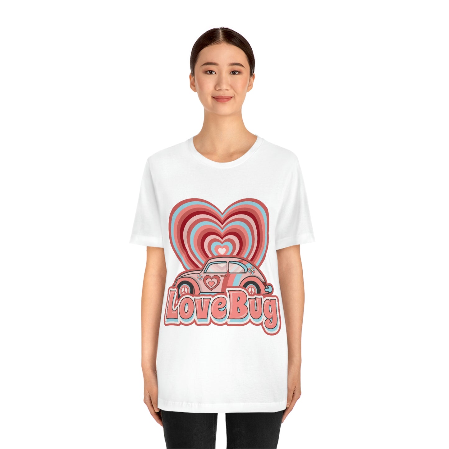 Love Bug Valentine’s Day Unisex Jersey Short Sleeve Tee