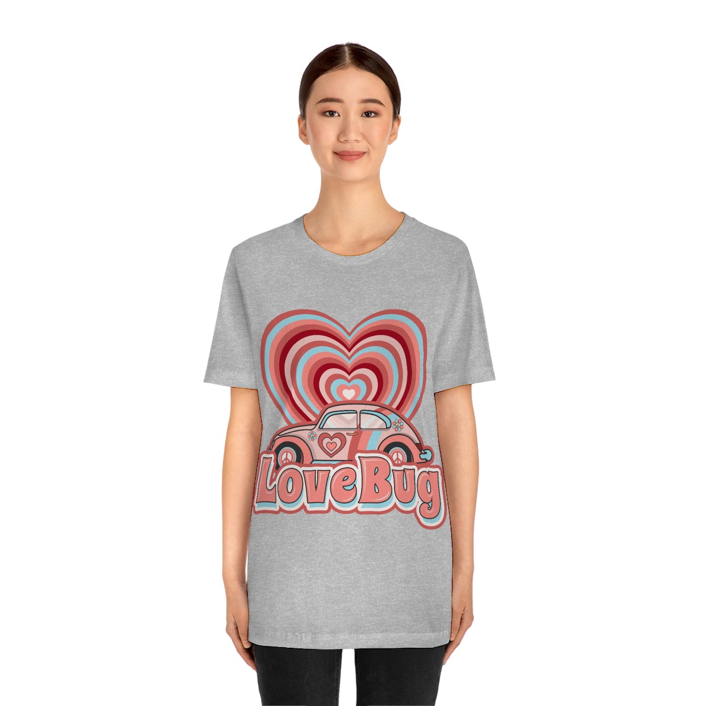 Love Bug Valentine’s Day Unisex Jersey Short Sleeve Tee