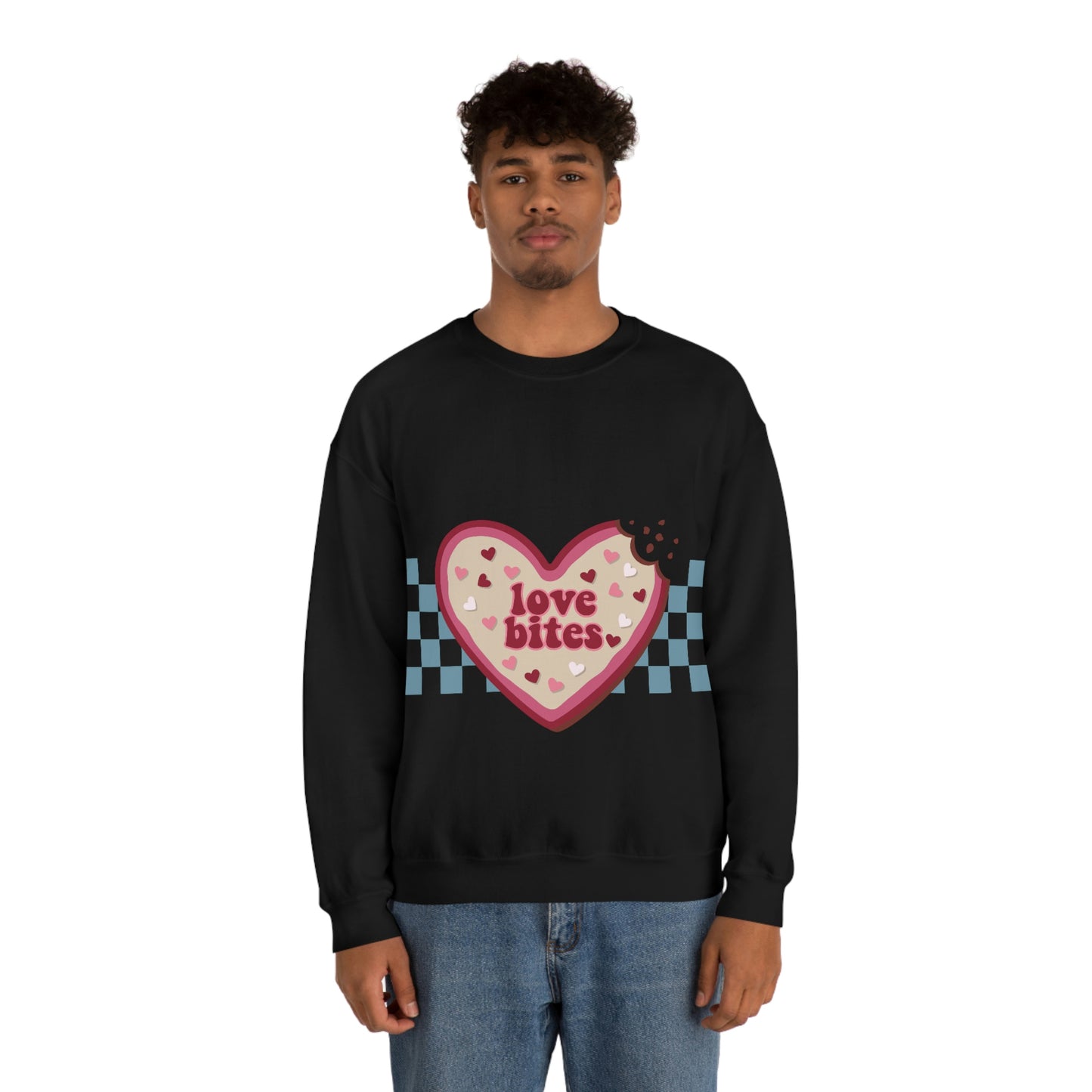 Love Bites Valentine’s Day Unisex Heavy Blend™ Crewneck Sweatshirt