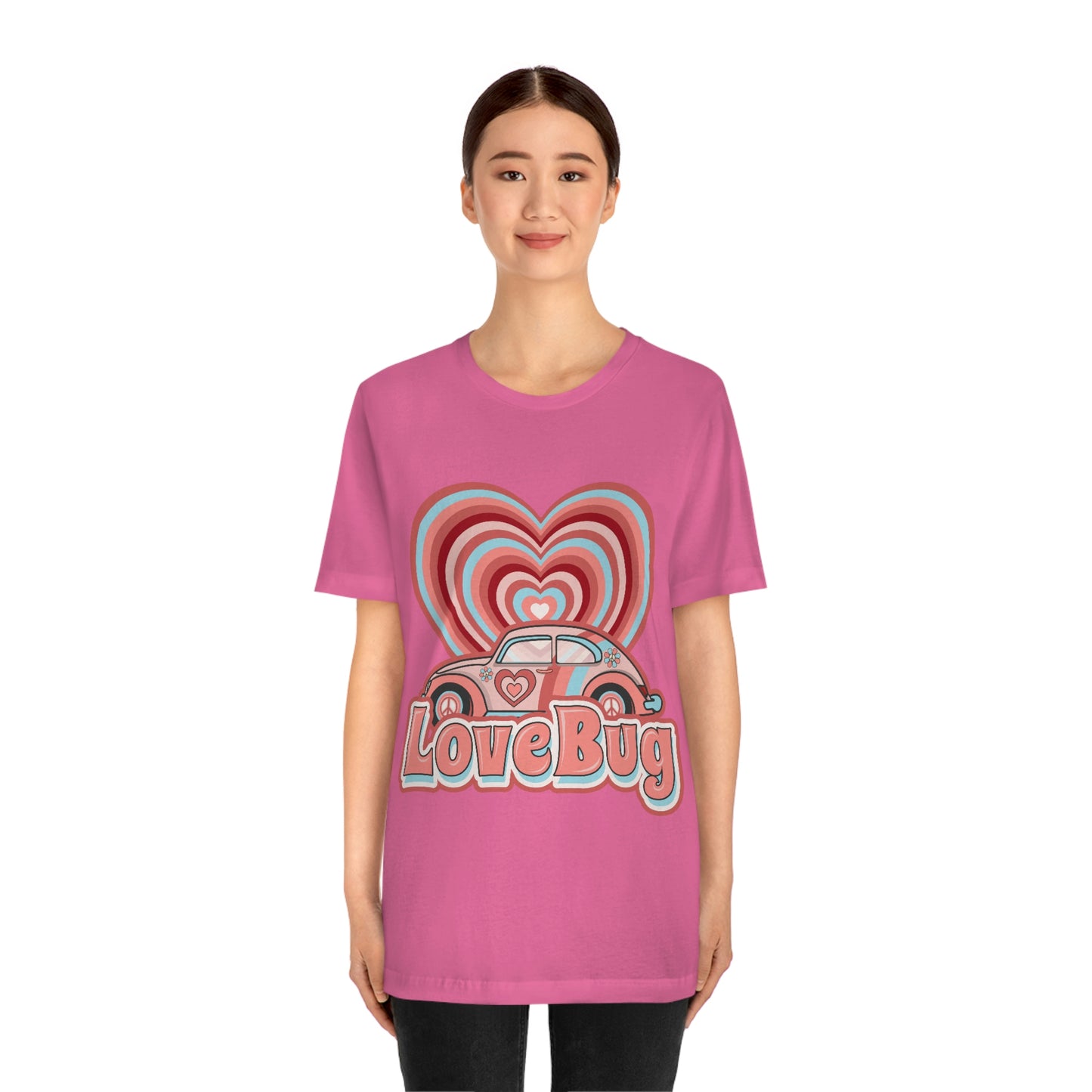 Love Bug Valentine’s Day Unisex Jersey Short Sleeve Tee