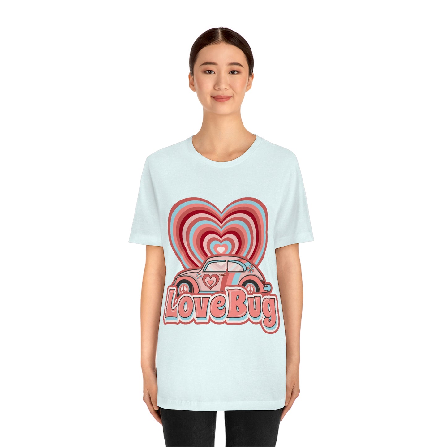 Love Bug Valentine’s Day Unisex Jersey Short Sleeve Tee