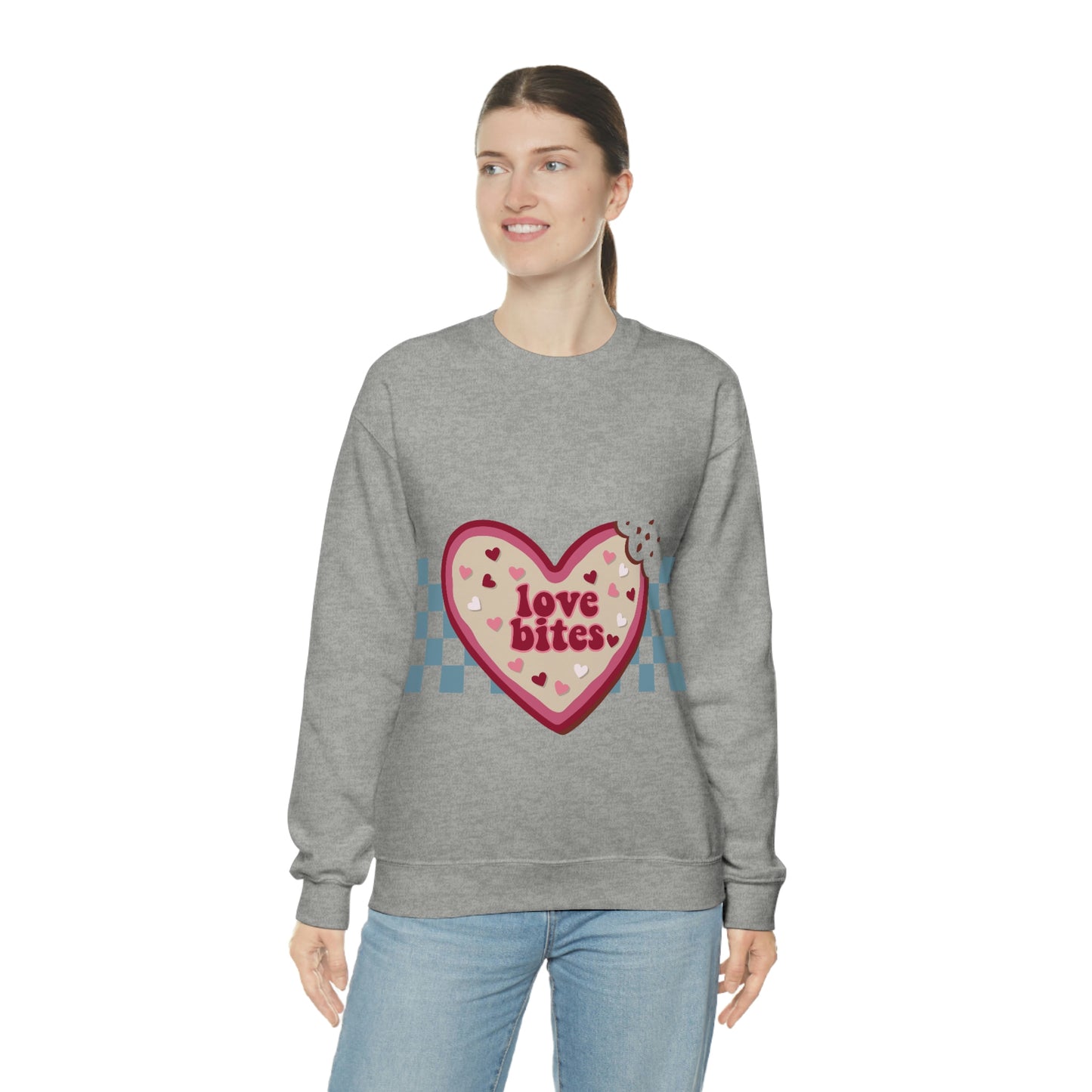 Love Bites Valentine’s Day Unisex Heavy Blend™ Crewneck Sweatshirt