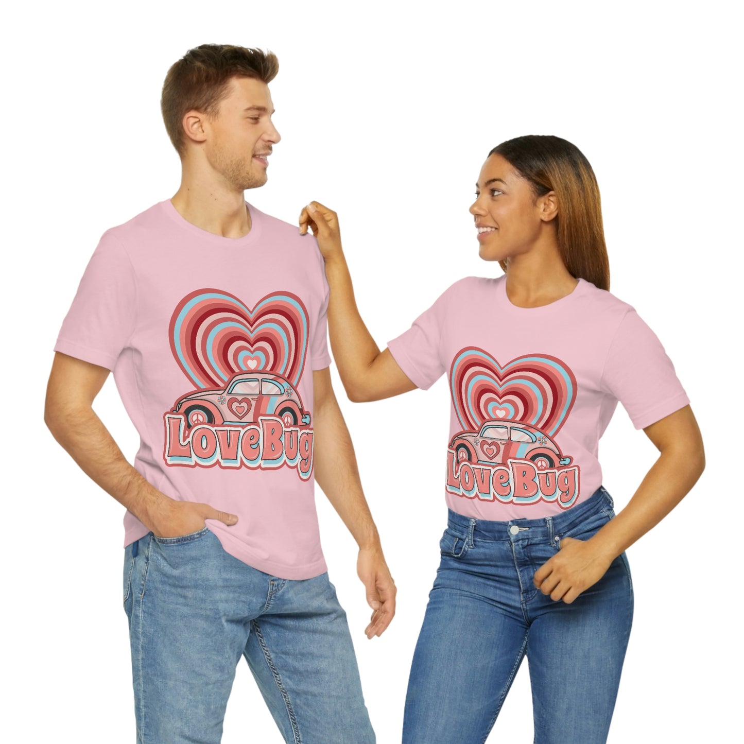 Love Bug Valentine’s Day Unisex Jersey Short Sleeve Tee