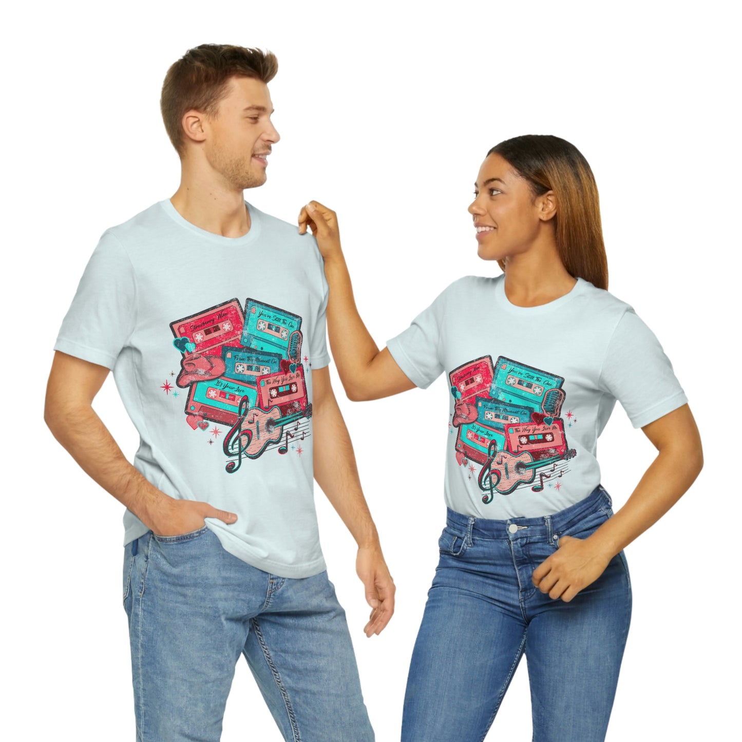 Country Music Love Valentine’s Day Unisex Jersey Short Sleeve Tee - Valentines Day