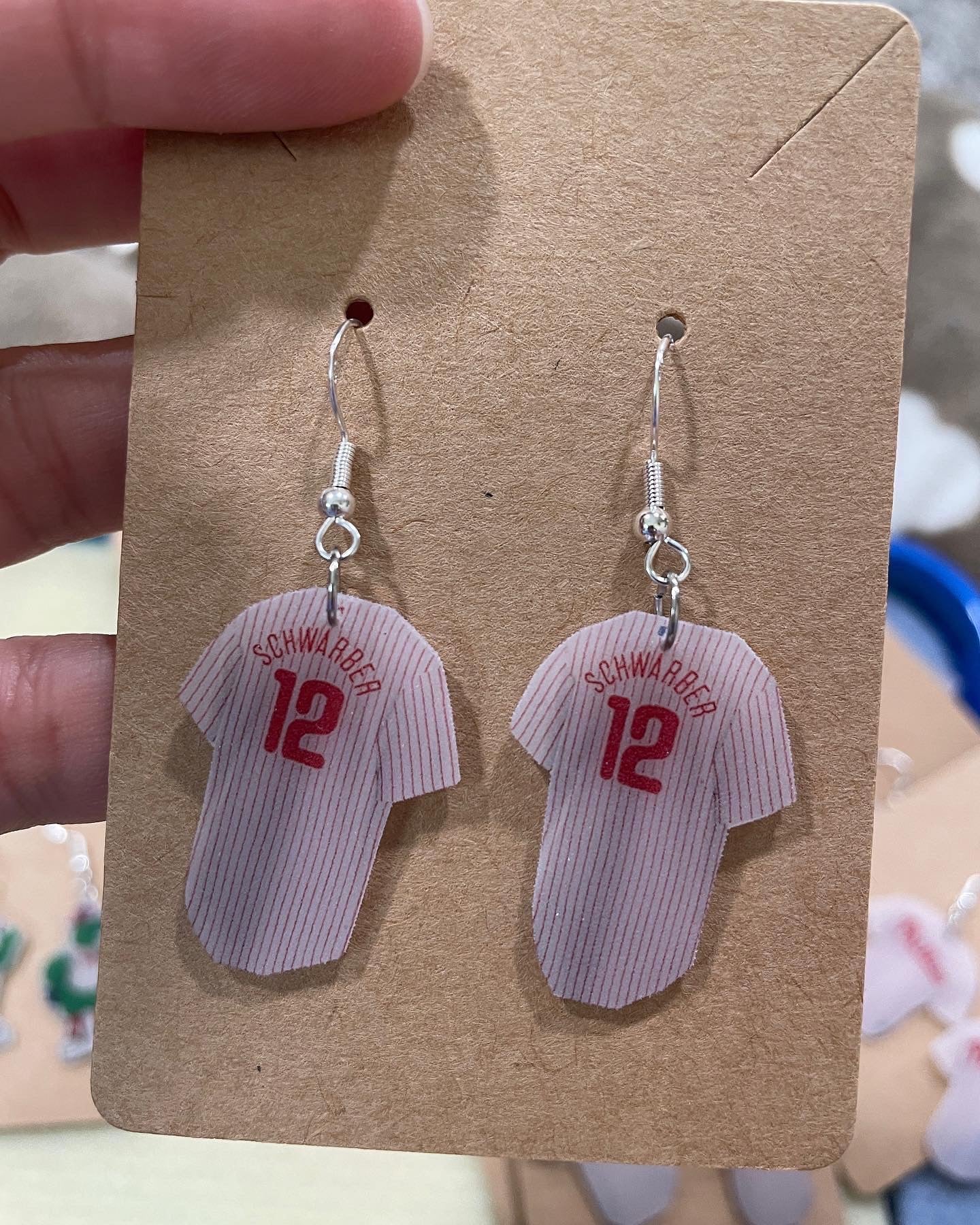 Phillies Player Jersey Earrings