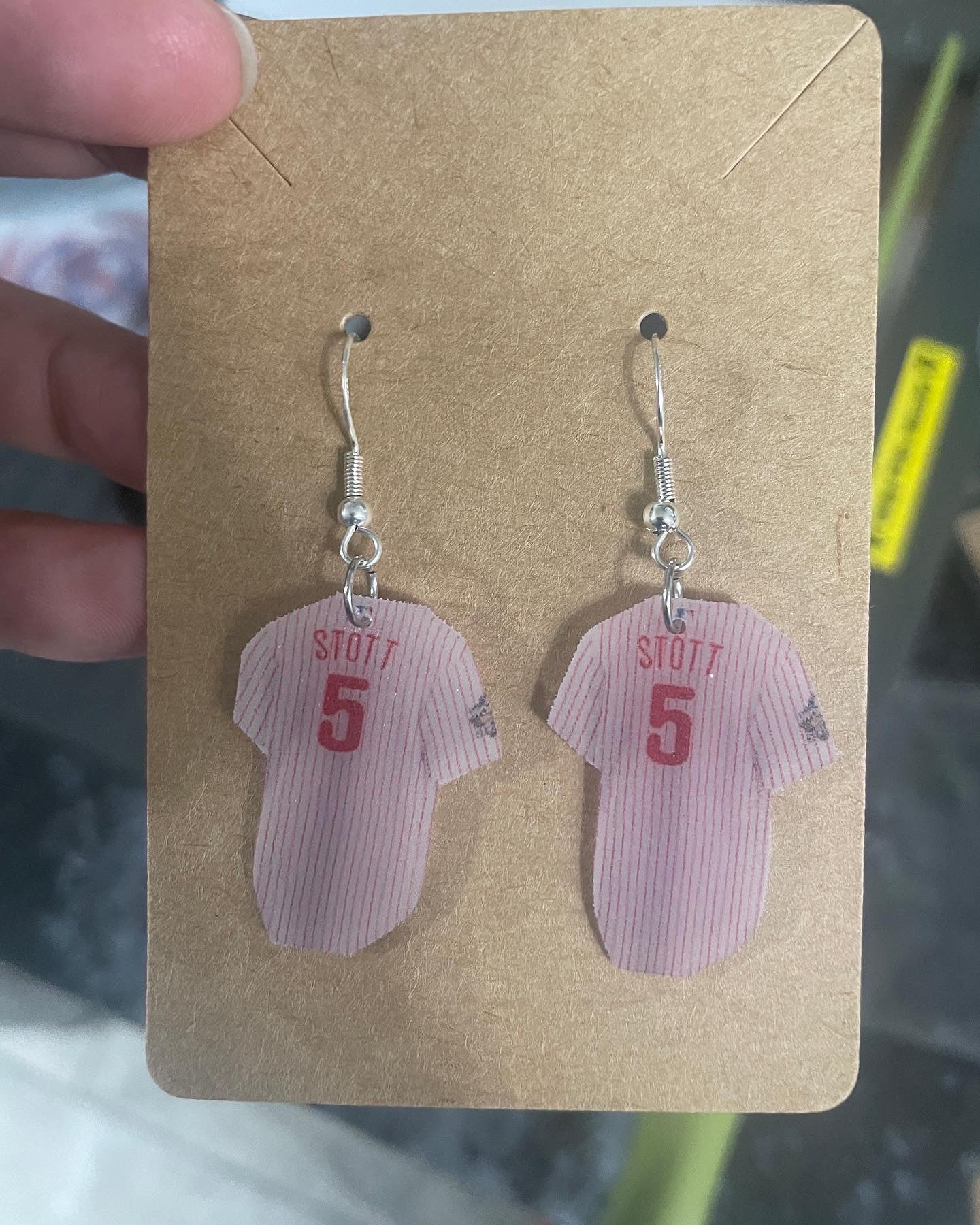 Phillies Player Jersey Earrings