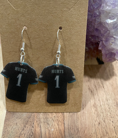 Philadelphia Eagles Jersey Earrings